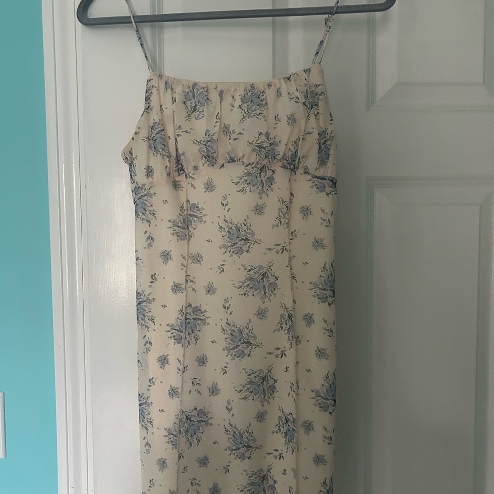 Floral Print Spaghetti Strap Dress